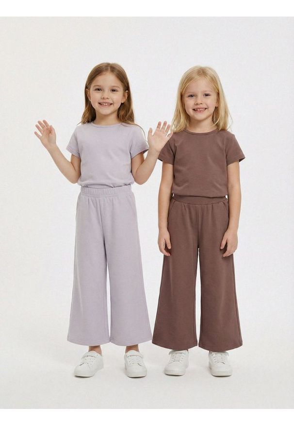 Sinsay - Szerokie spodnie dresowe 2 pack - wielobarwny. Materiał: dresówka