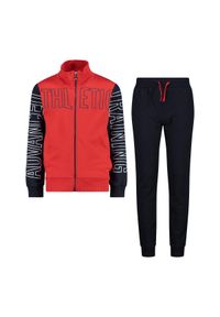 Dziecięcy dres CMP. Okazja: na uczelnię. Kolor: czerwony. Materiał: dresówka #1