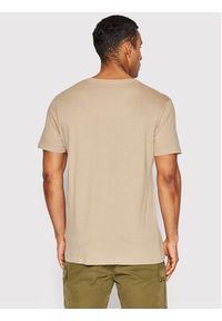 Brave Soul T-Shirt MTS-149SAINTE Beżowy Regular Fit. Kolor: beżowy. Materiał: bawełna #5