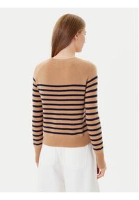 Marella Sweter Pace 2523366244 Brązowy Regular Fit. Kolor: brązowy. Materiał: kaszmir
