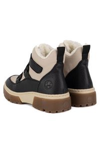 Rieker Botki X8639-00 Beżowy. Kolor: beżowy. Materiał: materiał #2