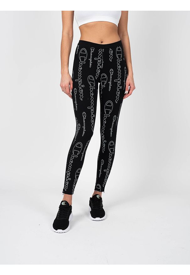Champion Legginsy. Stan: podwyższony. Materiał: tkanina. Wzór: nadruk