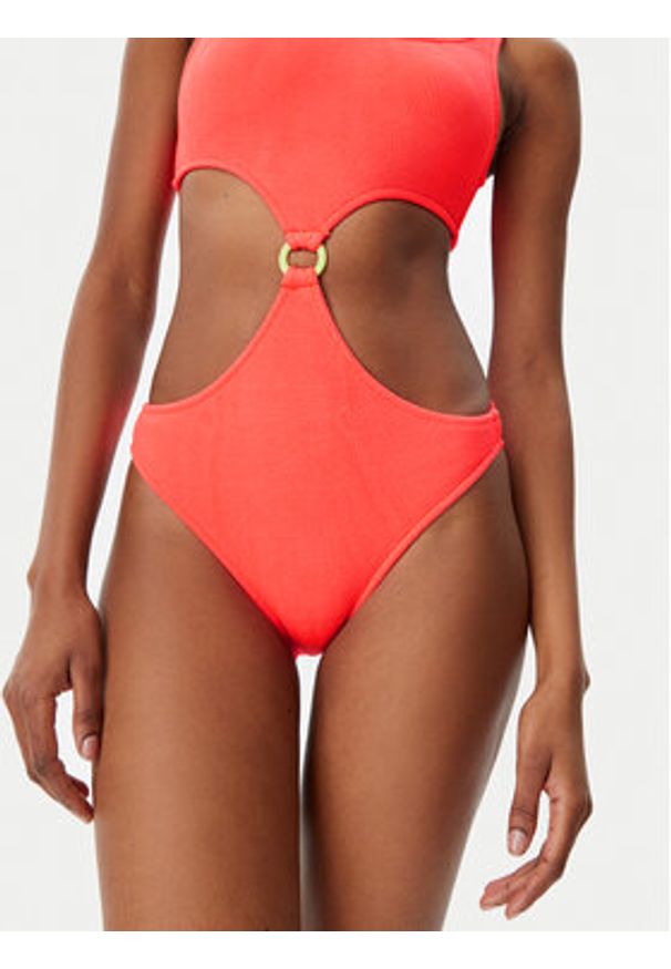 Banana Moon Strój kąpielowy Rolling Scrunch JAA13 Pomarańczowy. Kolor: pomarańczowy. Materiał: syntetyk