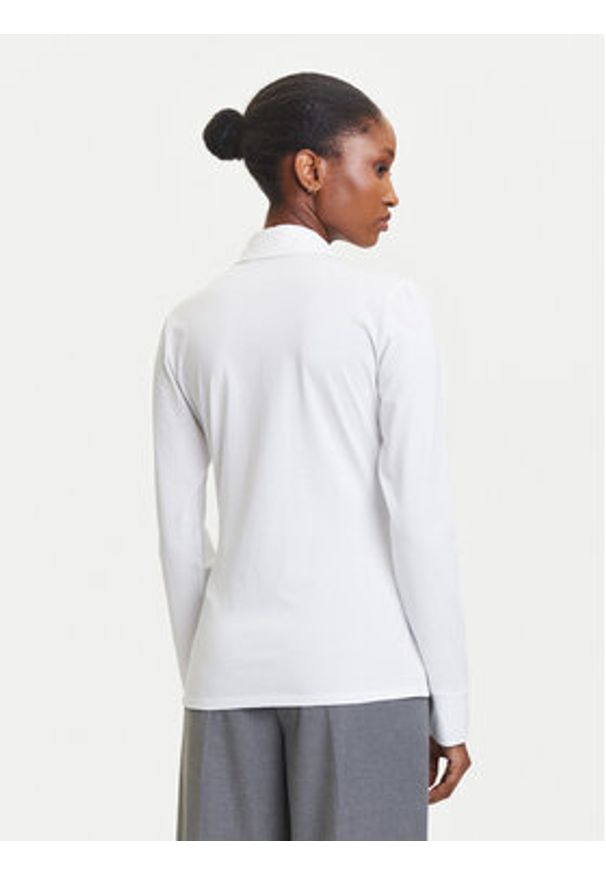 Karl Lagerfeld - KARL LAGERFELD Koszula A3W17103 Biały Slim Fit. Typ kołnierza: dekolt w karo. Kolor: biały. Materiał: bawełna