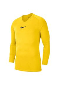 Koszulka termoaktywna męska Nike Dry Park. Kolor: żółty. Długość rękawa: długi rękaw