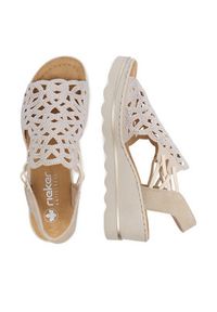 Rieker Sandały CEO-67465-62 Beżowy. Kolor: beżowy. Materiał: skóra #7