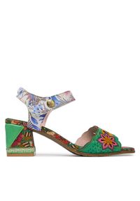 Laura Vita Sandały Jacqueso 20 Zielony. Kolor: zielony. Materiał: skóra #1