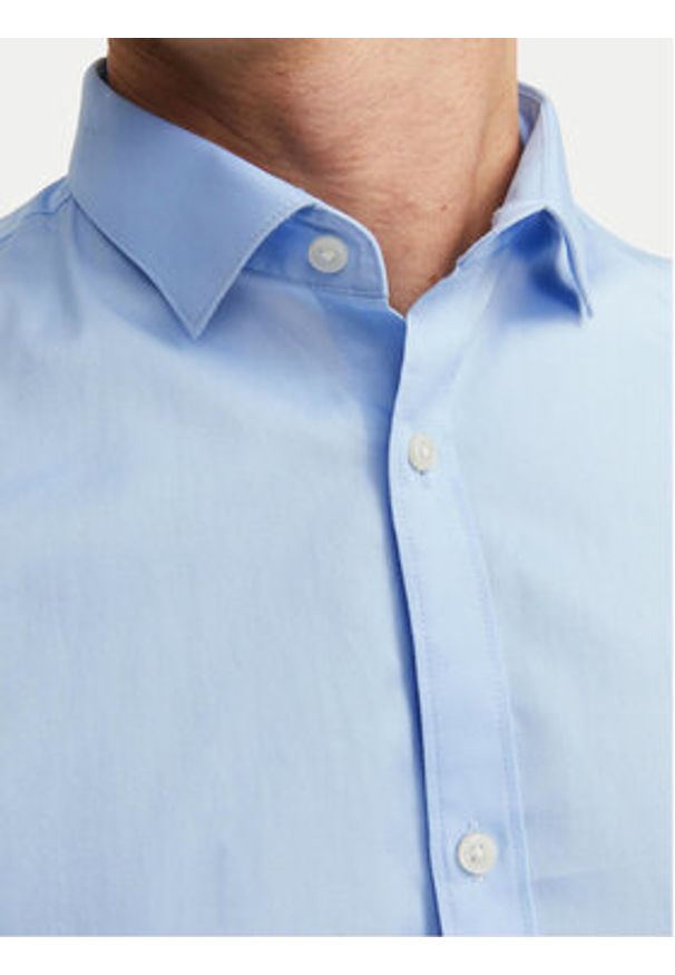 Jack & Jones Koszula 12201905 Błękitny Slim Fit. Kolor: niebieski. Materiał: bawełna