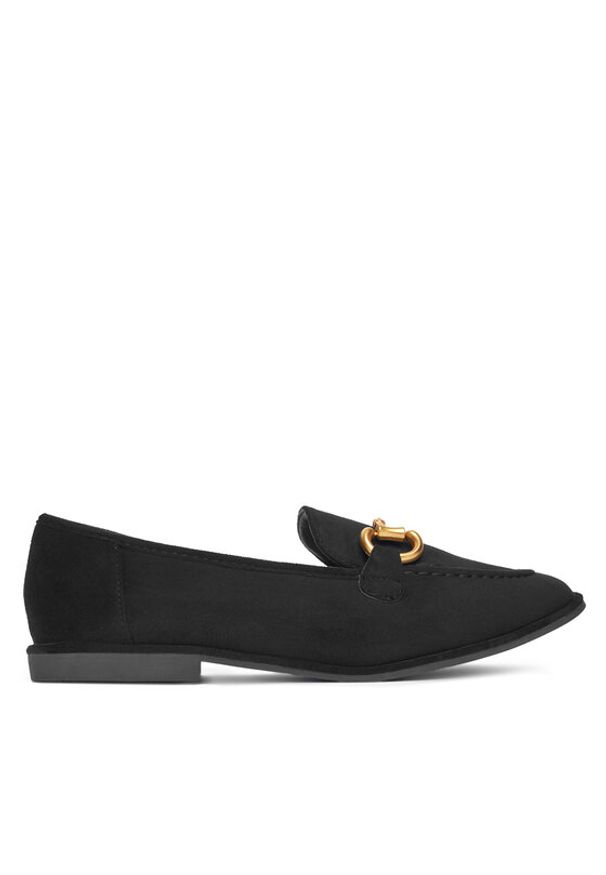 DeeZee Loafersy 1-141-1 Czarny. Kolor: czarny. Materiał: materiał