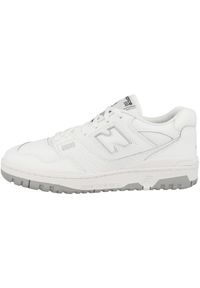 Buty New Balance 550 białe unisex. Kolor: biały. Materiał: skóra. Szerokość cholewki: normalna. Sezon: lato. Sport: turystyka piesza, koszykówka #1