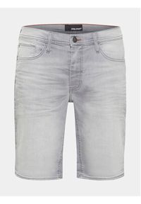 Blend Szorty jeansowe 20713326 Szary Slim Fit. Kolor: szary. Materiał: bawełna #4