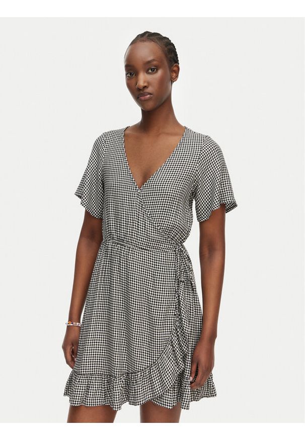 Roxy Sukienka codzienna Zenith Wrap ERJWD03876 Czarny Regular Fit. Okazja: na co dzień. Kolor: czarny. Materiał: wiskoza. Typ sukienki: proste. Styl: casual