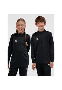 Dziecięca kurtka dresowa 1/2 zip Hummel Essential. Kolor: czarny. Materiał: dresówka. Sport: joga i pilates #1