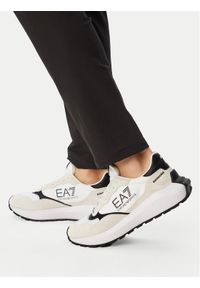 EA7 Emporio Armani Sneakersy 7X000341 AF18616 MZ021 Biały. Kolor: biały. Materiał: skóra, zamsz #1