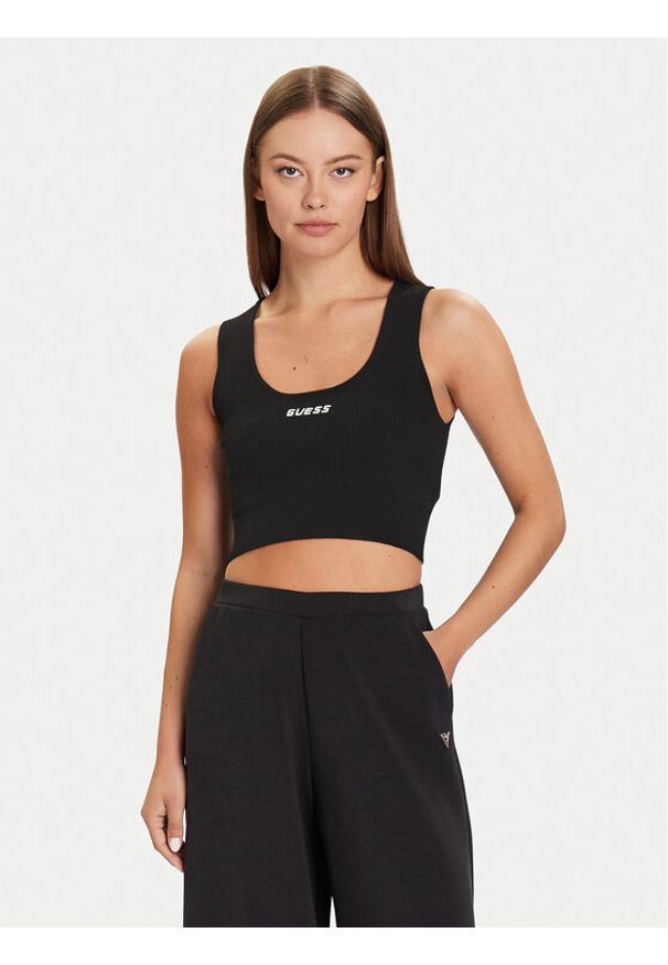 Guess Top V5BP05 Z3JD2 Czarny Slim Fit. Kolor: czarny. Materiał: syntetyk