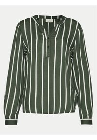Kaffe Bluzka Stridy 10504279 Zielony Regular Fit. Kolor: zielony. Materiał: wiskoza #1