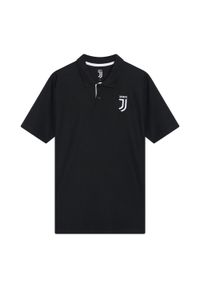JUVENTUS FC - Juventus polo męskie. Typ kołnierza: polo. Kolor: czarny. Materiał: bawełna