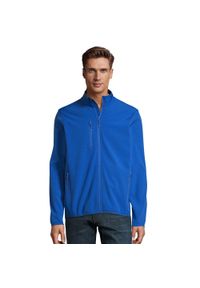 SOL'S - Męska Kurtka Radian Soft Shell. Kolor: niebieski
