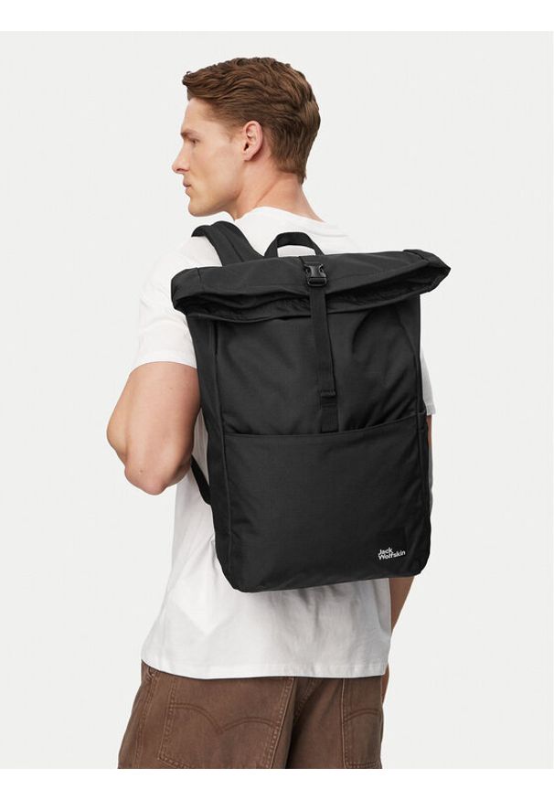 Jack Wolfskin Plecak Island A64015 Czarny. Kolor: czarny. Materiał: materiał