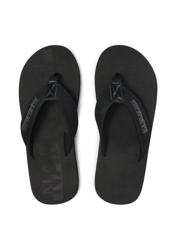 Napapijri Japonki NP0A4FTT Czarny. Kolor: czarny. Materiał: materiał