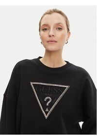 Guess Bluza W5YQ04 KC8I0 Czarny Regular Fit. Kolor: czarny. Materiał: bawełna #5