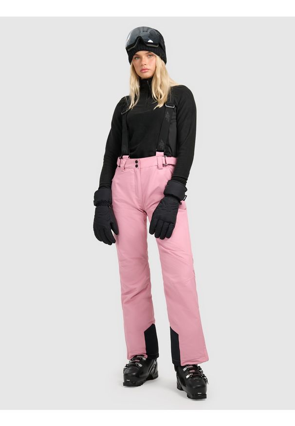 4f - 4F Bielizna termiczna polarowa (góra) damska - czarna XS. Typ kołnierza: kołnierzyk stójkowy. Kolor: czarny. Materiał: polar. Sezon: zima. Sport: turystyka piesza