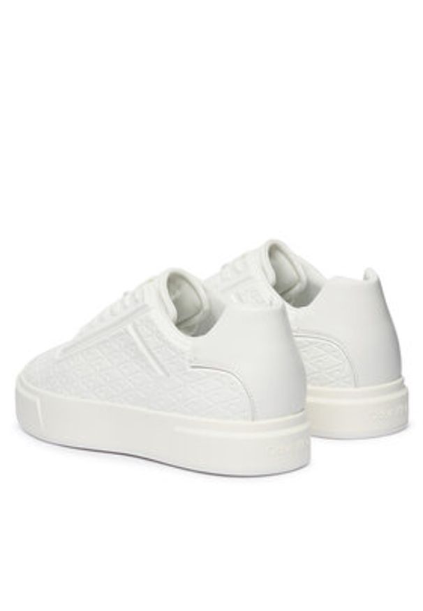Calvin Klein Sneakersy Beasket Cup Oxf Lup Hf Aop Lth HM0HM02132 Biały. Kolor: biały. Materiał: skóra