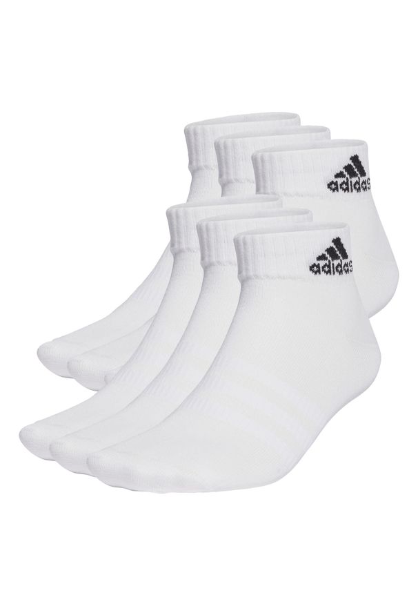 Adidas - Thin and Light Sportswear Ankle Socks 6 Pairs. Kolor: czarny, biały, wielokolorowy. Materiał: materiał, nylon, poliester, bawełna, elastan. Sport: bieganie