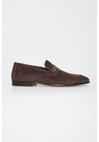 Loafersy męskie zamszowe CESARE CASADEI. Materiał: zamsz #5
