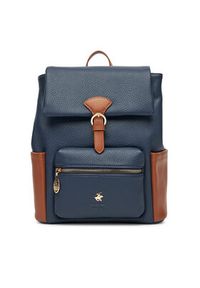 Beverly Hills Polo Club Plecak CEO-BHPC-C-002-08 Granatowy. Kolor: niebieski. Materiał: materiał #4