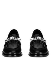 Eva Minge Loafersy WGA3289-1Z Czarny. Kolor: czarny. Materiał: skóra
