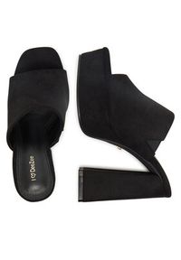 DeeZee Klapki F7979-1 Czarny. Kolor: czarny. Materiał: materiał