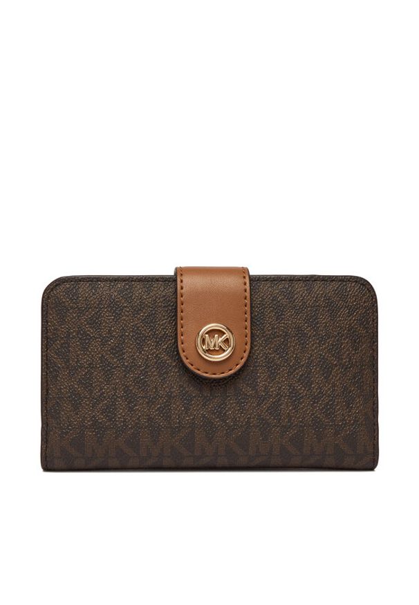 MICHAEL Michael Kors Portfel Pop 32S6G17F8B Brązowy. Kolor: brązowy. Materiał: skóra