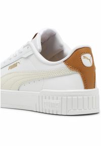 Puma - Damskie sneakersy Carina 2.0 PUMA White Frosted Ivory Caramel Latte Beige. Okazja: na plażę. Kolor: biały, beżowy, wielokolorowy. Sezon: lato. Sport: tenis