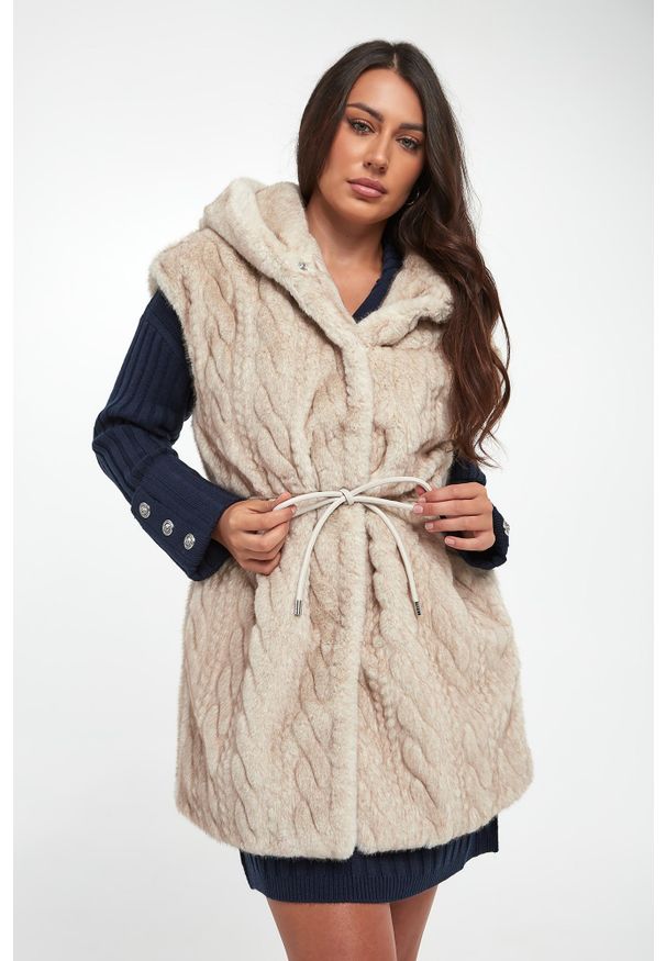 Liu Jo - Kamizelka damska futrzana LIU JO. Materiał: futro