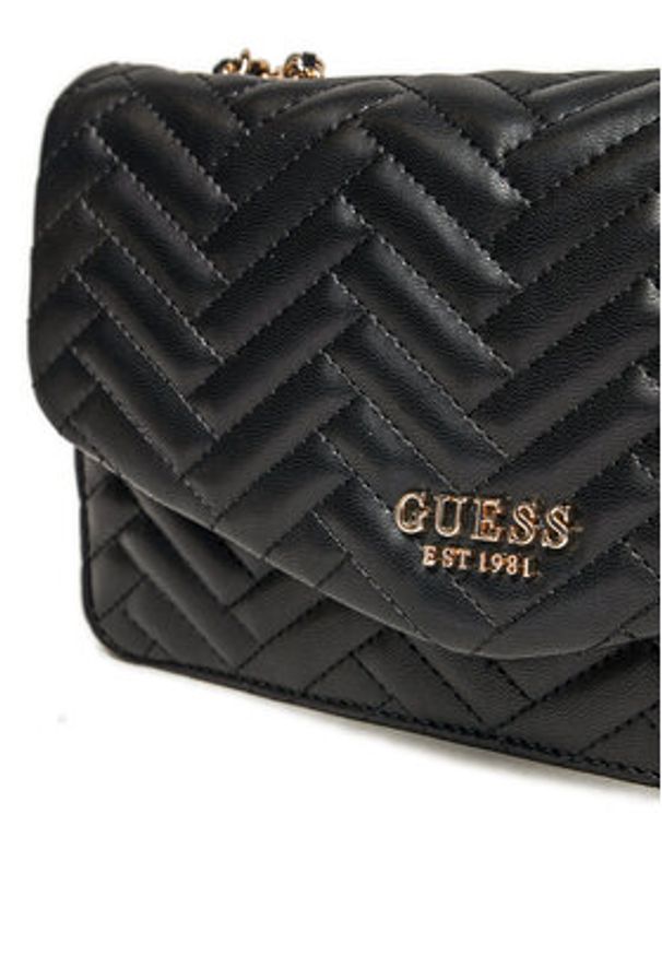 Guess Torebka HWQG95 08210 Czarny. Kolor: czarny. Materiał: skórzane