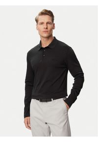 Calvin Klein Polo Supima LV04LH240G Czarny Slim Fit. Typ kołnierza: polo. Kolor: czarny. Materiał: bawełna #1