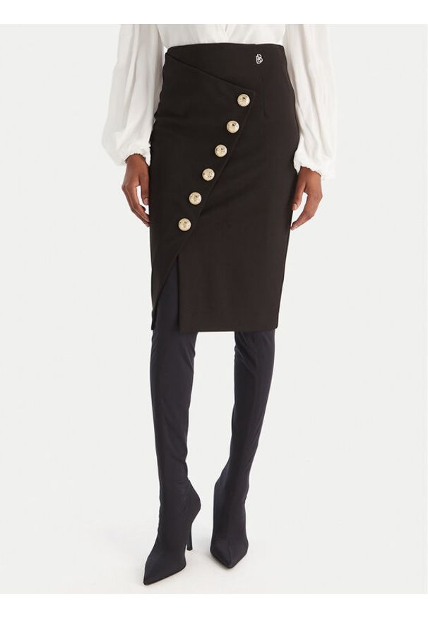 Babylon Spódnica ołówkowa S00609 Czarny Regular Fit. Kolor: czarny. Materiał: syntetyk