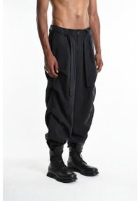 La Haine Inside Us Spodnie | 3R M1252 | Mężczyzna | Czarny. Okazja: na co dzień. Kolor: czarny. Materiał: lyocell, bawełna. Styl: casual, elegancki #10