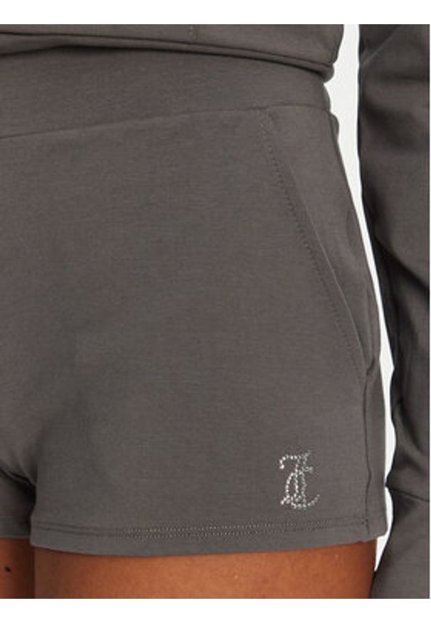 Juicy Couture Szorty sportowe JCWHS125312 Szary Loose Fit. Kolor: szary. Materiał: bawełna