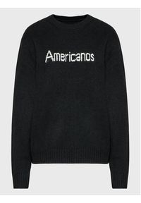 Americanos Sweter Nevado Czarny Regular Fit. Kolor: czarny. Materiał: syntetyk #5