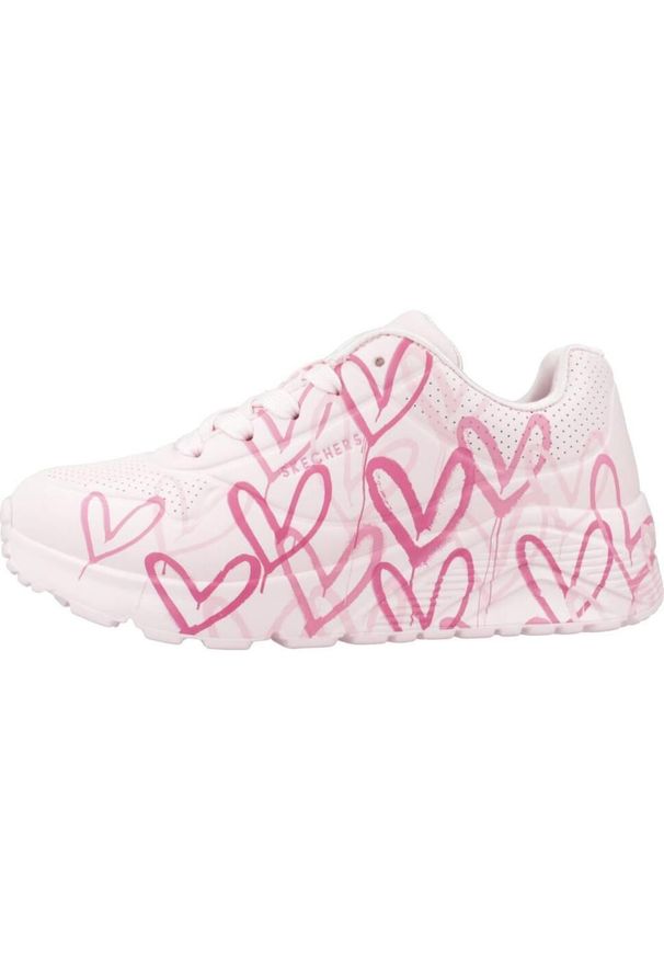 skechers - Tenisówki Skechers Model Skechers X Jgoldcrown Kolor Rose. Zapięcie: sznurówki. Kolor: wielokolorowy, różowy. Materiał: materiał, syntetyk, tkanina. Szerokość cholewki: normalna. Sport: turystyka piesza