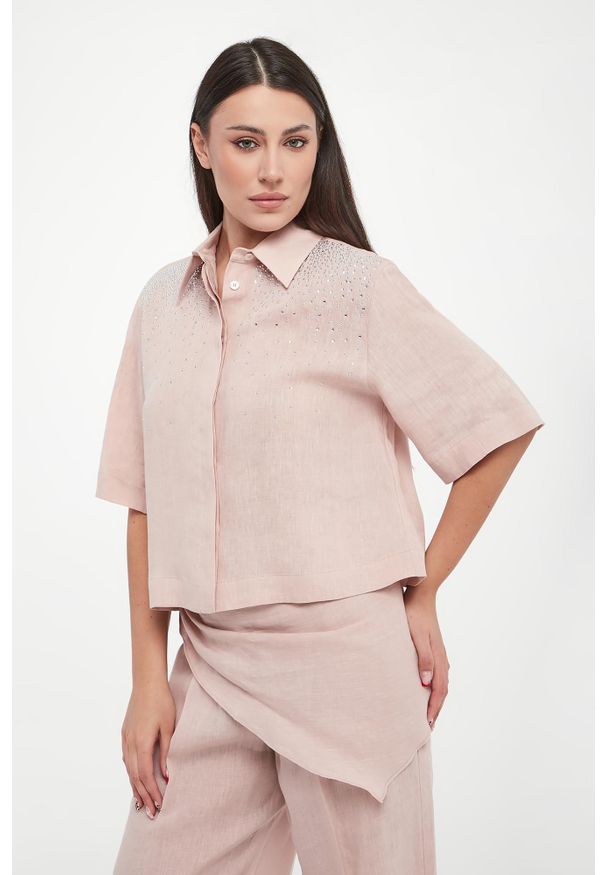 Marella Sport - Koszula damska lniana Origine MARELLA SPORT. Materiał: len. Styl: sportowy