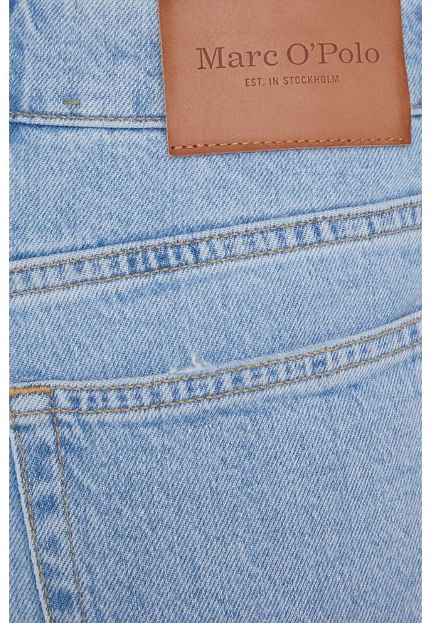 Marc O'Polo jeansy damskie high waist. Stan: podwyższony. Kolor: niebieski