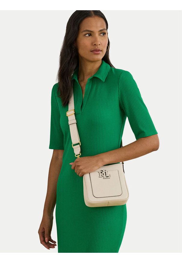 Lauren Ralph Lauren - LAUREN RALPH LAUREN Torebka 431982184005 Biały. Kolor: biały. Materiał: skórzane