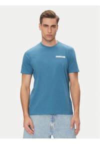 Calvin Klein Jeans T-Shirt LV04RC846G Niebieski Regular Fit. Kolor: niebieski. Materiał: bawełna