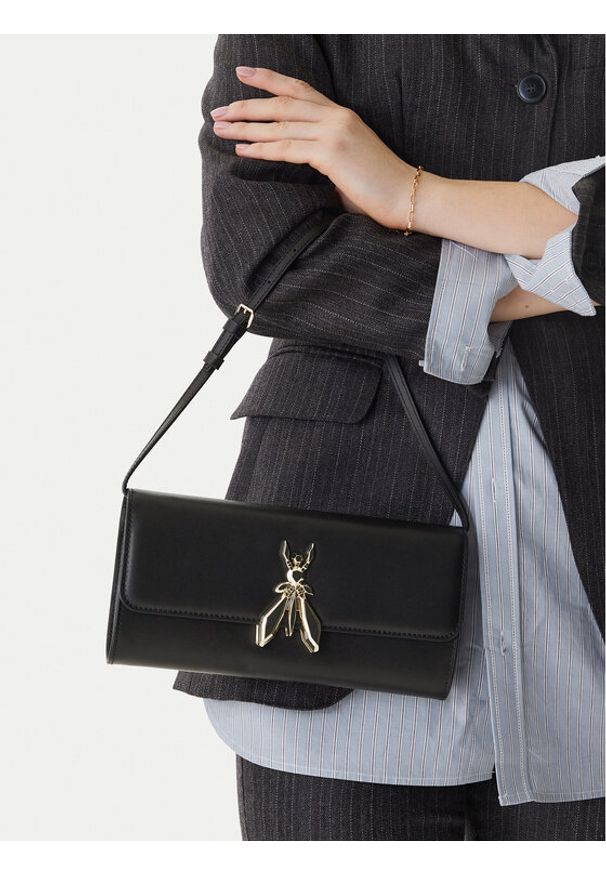 Patrizia Pepe Torebka 8B0304/L061 Czarny. Kolor: czarny. Materiał: skórzane