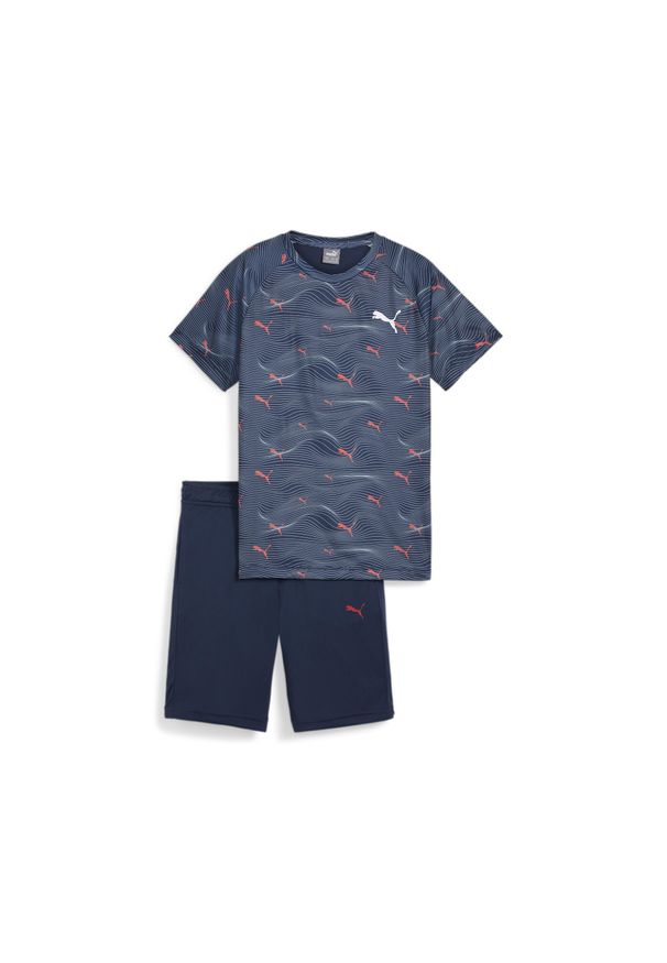 Puma - Młodzieżowy zestaw sportowy ACTIVE SPORTS PUMA Club Navy Blue. Kolor: niebieski. Styl: sportowy, młodzieżowy