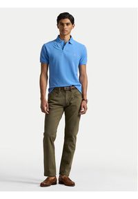 Polo Ralph Lauren Polo 710680784406 Niebieski Custom Slim Fit. Typ kołnierza: polo. Kolor: niebieski. Materiał: bawełna #5
