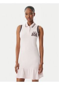 Juicy Couture Sukienka letnia Juicy Peplum JCGED126016 Różowy Regular Fit. Kolor: różowy. Materiał: bawełna. Sezon: lato #1